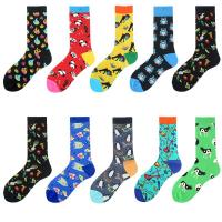 Cotton Unisex Knee Socks sweat absorption & breathable printed : Pair