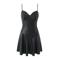 Polyester Slim Slip Dress black PC