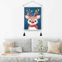 Polyester and Cotton Wall-hang Paintings Wall Hanging & christmas design printed PC