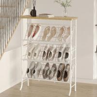 Houten & Ijzer Schoenen Rack Organizer meer kleuren naar keuze stuk