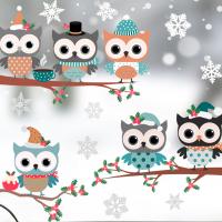 Pvc Kerstmuur stickers Instellen