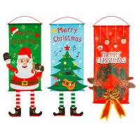 Adhesive Bonded Fabric Creative Hanging Flag christmas design PC