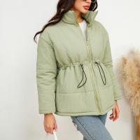 Polyester Vrouwen Parkas Solide Groene stuk