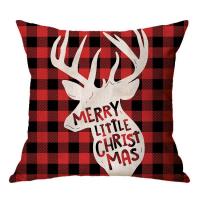 Linen Throw Pillow Covers christmas design printed PC