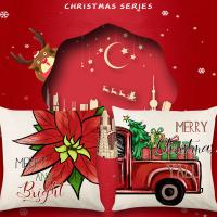 Linen Throw Pillow Covers christmas design printed PC