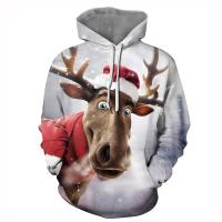 Polyester Women Sweatshirts christmas design & thermal & unisex printed PC