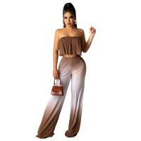 Polyester Frauen Casual Set, Solide, Braun,  Festgelegt