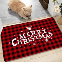 Polyester Absorbent Floor Mat christmas design printed PC