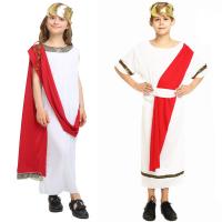 Acetaatvezel & Polyester Kinderen Halloween Cosplay Kostuum Solide Witte : stuk