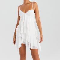 Mousseline Robe slip Patchwork Solide Blanc pièce