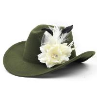 Wollen doek Fedora Hoed Bloemen meer kleuren naar keuze stuk