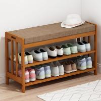 Moso Bamboe Schoenen Rack Organizer Brown stuk