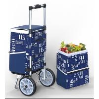 Aluminium Alloy & Oxford foldable Shopping Trolley large capacity PC