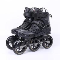 Metal & Polypropylene-PP Roller Skates PU Rubber & Mesh Fabric black Pair