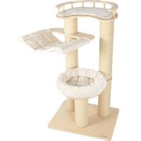 Vellum Paper & Flannelette & Solid Wood Multifunction Cat Climbing Frame hardwearing PC