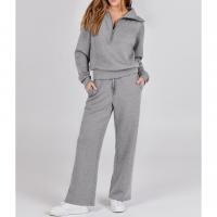 Polyester Frauen Casual Set, Lange Hose & Sweatshirt, Solide, mehr Farben zur Auswahl,  Festgelegt