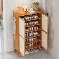 Fiberboard met gemiddelde dichtheid & Moso Bamboe & Engineering Kunststoffen Schoenen Rack Organizer stuk