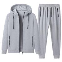 Spandex & Polyester & Baumwolle Männer Casual Set, Lange Hose & Sweatshirt,  Festgelegt