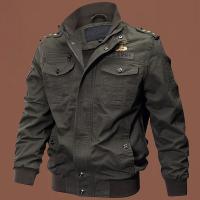 Cotton Men Jacket & with pocket Solid PC