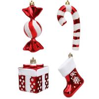 Plastic Christmas Decoration four piece Set