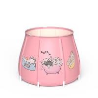 PVC Foldable Bathtub portable pink PC