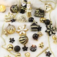 Plastic Christmas Tree Hanging Decoration gold PC