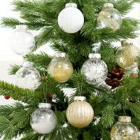 PET Christmas Decoration Balls transparent Painted PC