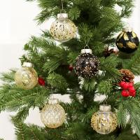 PET Christmas Decoration Balls transparent Painted PC