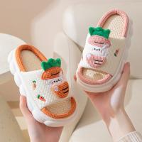 Pvc & Lin Pantoufles pour enfants plus de couleurs pour le choix Paire