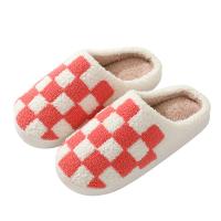 Suede Pantoufles en coton Plaid plus de couleurs pour le choix Paire