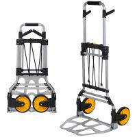 Aluminium Alloy foldable Shopping Trolley durable & portable yellow PC