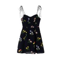 Cotton Slim Slip Dress & off shoulder printed black PC