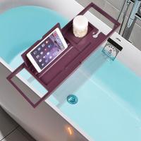 Bamboo Multifunction Bathtub Rack stretchable PC