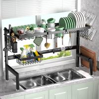 Carbon Steel Multifunction Kitchen Drain Rack PC