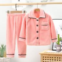 Korallen-Fleece Mädchen Pyjama Set, Solide, mehr Farben zur Auswahl,  Festgelegt