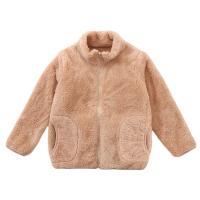 Berber Fleece Soft & windproof Girl Coat & thermal & unisex Solid PC