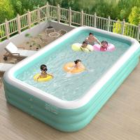 PVC Inflatable Pool Solid blue PC