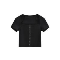 Cotone Frauen Kurzarm T-Shirts Patchwork Pevné più colori per la scelta kus