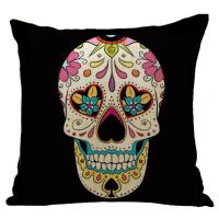 Linen Throw Pillow Covers Halloween Design & without pillow inner printed PC