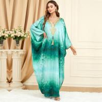 Polyester Robe musulmane islamique du Moyen-Orient Vert : pièce