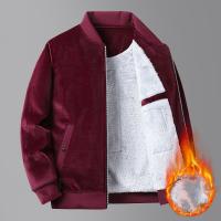 Polyester Men Coat fleece Solid PC