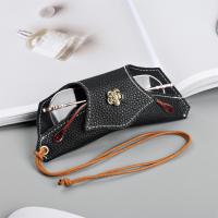 Cowhide Glasses Hang Bag durable & portable & hardwearing patchwork PC