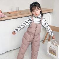 Polyester Children Bib Pants & thermal & unisex Solid PC