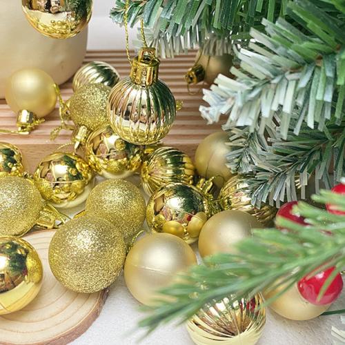 Plastic Christmas Tree Hanging Decoration twenty four piece Box