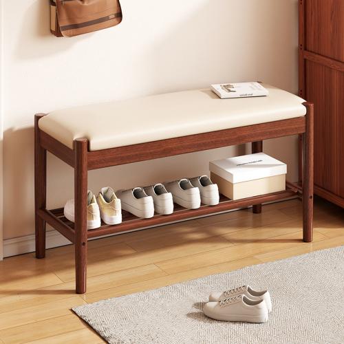 Solid Wood Storage Stool Sponge PC