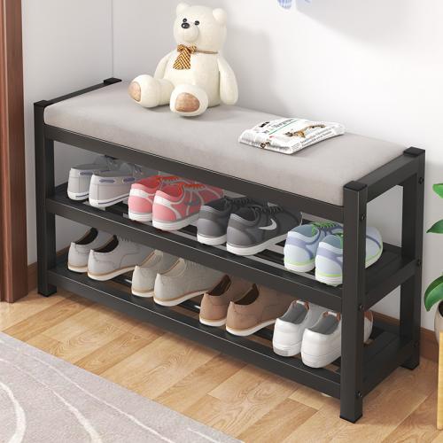 Carbon Staal Schoenen Rack Organizer Zwarte stuk