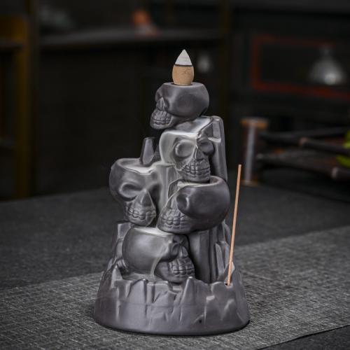 Ceramics Multifunction Backflow Burner Halloween Design & for home decoration handmade PC