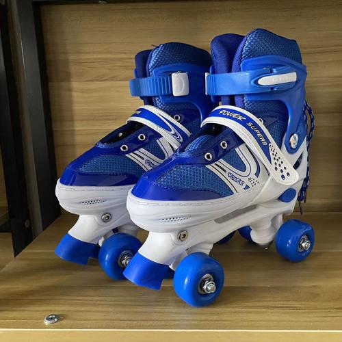 Mesh Fabric & PU Leather Roller Skates hardwearing Pair