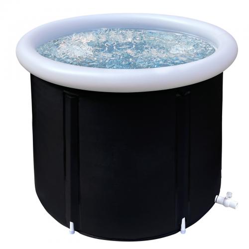 PVC Foldable Bathtub durable Solid black PC