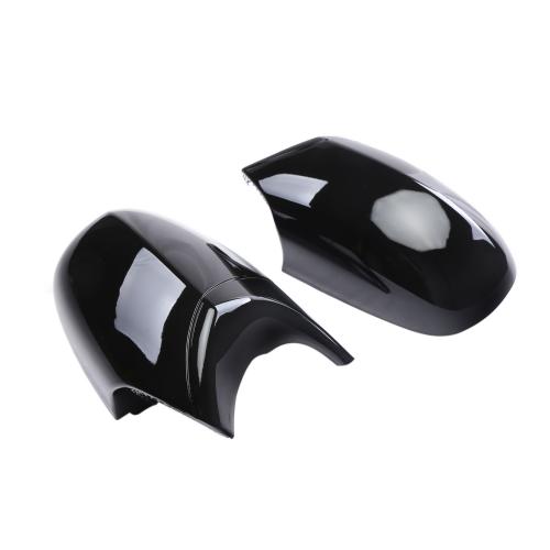 For 09-12 BMW E81 E87 E90 E92 Rear View Mirror Cover two piece  black Sold By Set